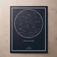 A poster star map print